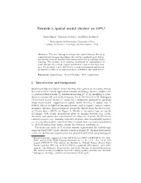 Towards a Spatial Model Checker on GPU⋆
