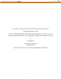 Correlation of Tornado Intensity with Dual-Polarization Radar Information