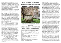 Map Series of Walks Connecting Hackney's