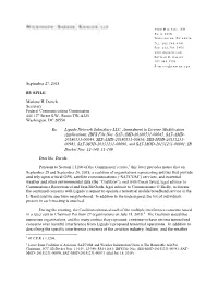 Multi-Organization Ex Parte Submission to FCC on Use Of