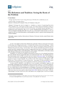 The Reformers and Tradition: Seeing the Roots of the Problem