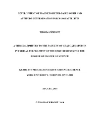 Development of Magnetometer-Based Orbit And