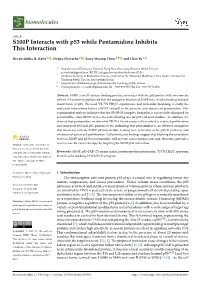 S100P Interacts with P53 While Pentamidine Inhibits This Interaction