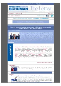 The Letter in PDF Format the Foundation on And