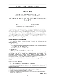 Electoral Changes) Order 2000