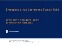 Embedded Linux Conference Europe 2019