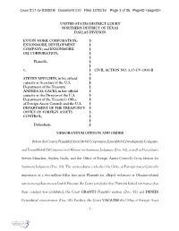 EXXONMOBIL DEVELOPMENT § COMPANY; and EXXONMOBIL § OIL CORPORATION, § § Plaintiffs, § § V