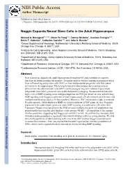 NIH Public Access Author Manuscript J Neurosci