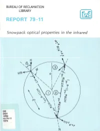 Snowpack Optical Properties in the Infrared