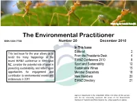 The Environmental Practitioner