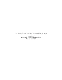 The Obama Doctrine and the Arab Spring