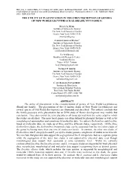 THE UTILITY of PLACENTATION in the CIRCUMSCRIPTION of GENERA of NEW WORLD LECYTHIDACEAE (BRAZIL NUT FAMILY) ABSTRACT the Utilit
