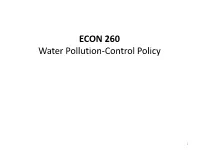 Water Pollution-Control Policy