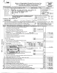Con Return of Organization Exempt from Income