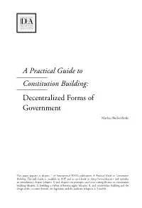 Decentralized Forms of Government