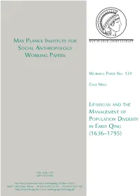 Max Planck Institute for Social Anthropology Working Papers