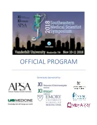 Official Program