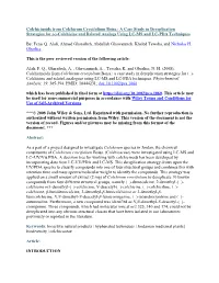 Colchicine and Related Analogs Using LC-MS and LC-PDA Techniques