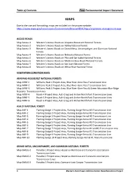 List of Final EIS Maps