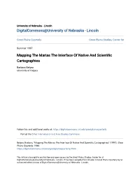 Mapping the Marias the Interface of Native and Scientific Cartographies