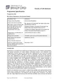 Optometry (Accelerated Route) Bsc (Hons)