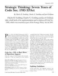 Seven Years of Code Sec. 179D Epact