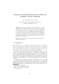 Towards a Visual Annotation Tool for End-User Semantic Content Authoring