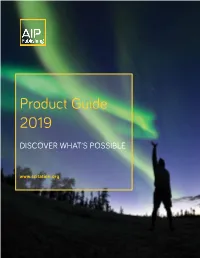 2019 Product Guide