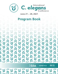 24, 2021 Program Book Table of Contents