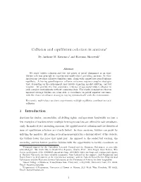 Collusion and Equilibrium Selection in Auctions∗