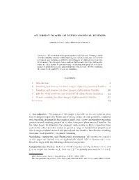 ON DIRECT IMAGES of PLURICANONICAL BUNDLES Contents 1. Introduction 1 2. Vanishing and Freeness for Direct Images of Pluri-Log-C