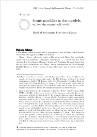 Some Muddles in the Models: Or, How the System Really Works1