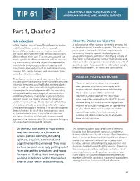 TIP 61 Behavioral Health Services for American Indians and Alaska Natives