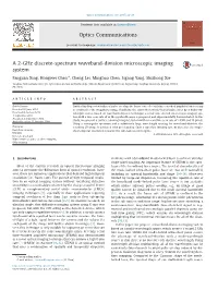 A 2-Ghz Discrete-Spectrum Waveband-Division Microscopic Imaging System