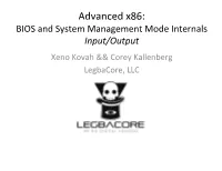 Advanced X86