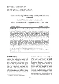 Evaluation of Ecological Vulnerability in Chelgard Mountainous Landscape