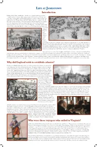 Introduction Why Did England Wish to Establish Colonies?