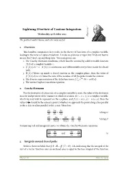 Lightning Overview of Contour Integration Wednesday, ÕÉ October Óþõõ Physics ÕÕÕ