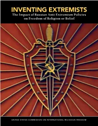 USCIRF Inventing Extremists