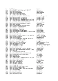 2013 CAG Library Index