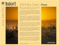 2022 Key Color | Hope