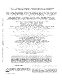 Arxiv:2003.03868V2 [Physics.Chem-Ph] 11 Mar 2020 Methods Using the Gaussian and Plane Wave Approach and Its Augmented All-Electron Extension