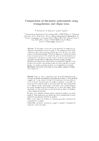 Computation of Chromatic Polynomials Using Triangulations and Clique Trees
