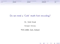 Cork' Math Font Encoding?