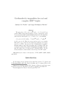 Grothendieck's Inequalities for Real and Complex