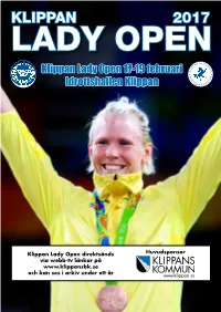 Klippan 2017 Lady Open