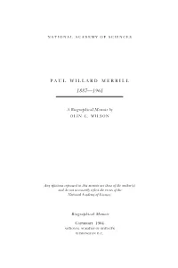 Paul Willard Merrill