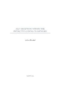 Self-Deception Within the Predictive Coding Framework