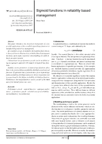 Sigmoid Functions in Reliability Based Management 2007 15 2 67 2.1 the Nature of Performance Growth