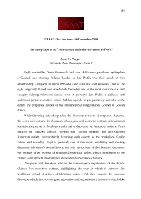 So Many Traps to Set: Subversions and Subversiveness in Profit